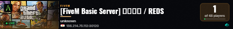 [FiveM Basic Server] ريدز / REDS live status badge
