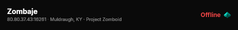 Zombaje live status badge