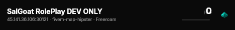 SalGoat RolePlay DEV ONLY live status badge