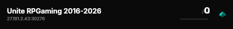Unite RPGaming 2016-2026 live status badge