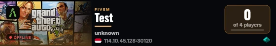 Test live status badge