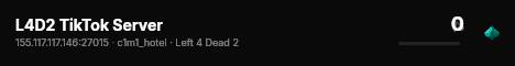 L4D2 TikTok Server live status badge
