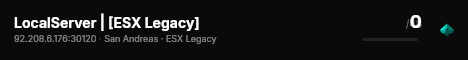 LocalServer | [ESX Legacy] live status badge