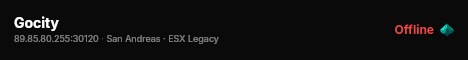 Gocity live status badge