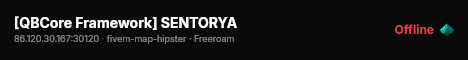 [QBCore Framework] SENTORYA live status badge