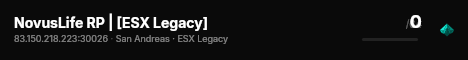 NovusLife RP | [ESX Legacy] live status badge