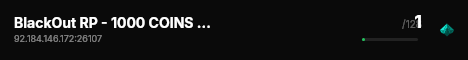BlackOut RP - 1000 COINS OFFERTS live status badge