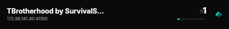 TBrotherhood by SurvivalServers.com live status badge