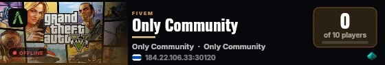 Only Community live status badge