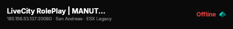 LiveCity RolePlay | MANUTENZIONE live status badge