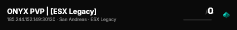 ONYX PVP | [ESX Legacy] live status badge