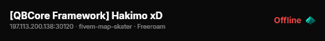 [QBCore Framework] Hakimo xD live status badge
