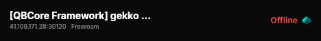 [QBCore Framework] gekko test live status badge