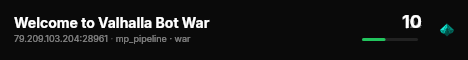 Welcome to Valhalla Bot War live status badge