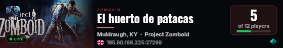 El huerto de patacas live status badge