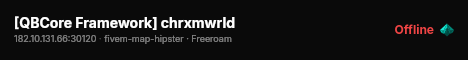 [QBCore Framework] chrxmwrld live status badge