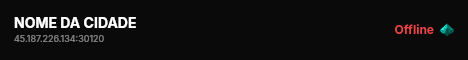 NOME DA CIDADE live status badge