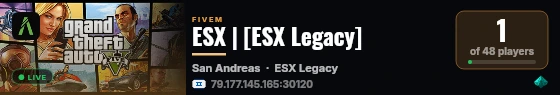 ESX | [ESX Legacy] live status badge
