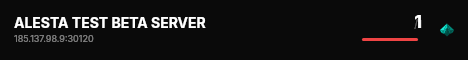 ALESTA TEST BETA SERVER live status badge
