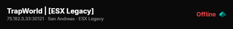 TrapWorld | [ESX Legacy] live status badge