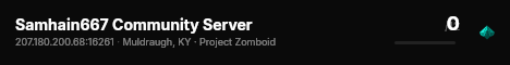 Samhain667 Community Server live status badge