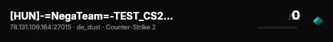 [HUN]-=NegaTeam=-TEST_CS2★!rank★!votemap live status badge