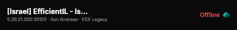 [Israel] EfficientIL - Israeli RolePlay live status badge