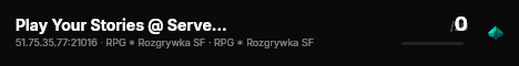 Play Your Stories @ ServerProject.pl live status badge