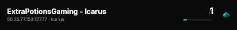 ExtraPotionsGaming - Icarus live status badge
