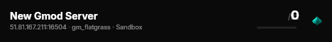 New Gmod Server live status badge