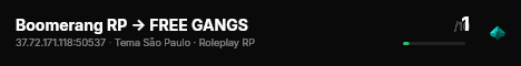 Boomerang RP -> FREE GANGS live status badge