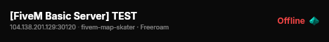 [FiveM Basic Server] TEST live status badge