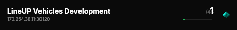 LineUP Vehicles Development live status badge