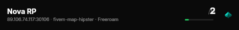 Nova RP live status badge