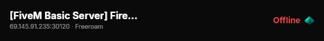 [FiveM Basic Server] FireFords server live status badge