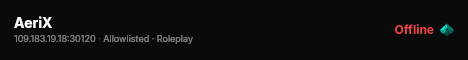 AeriX live status badge