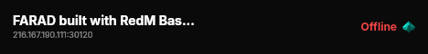 FARAD built with RedM Basic Server! live status badge