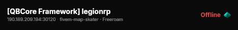 [QBCore Framework] legionrp live status badge