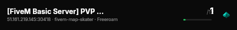 [FiveM Basic Server] PVP server Jxi live status badge