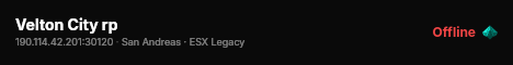 Velton City rp live status badge
