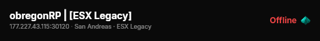 obregonRP | [ESX Legacy] live status badge