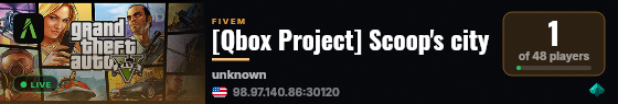 [Qbox Project] Scoop's city live status badge