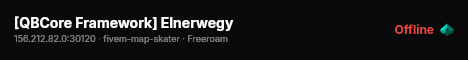 [QBCore Framework] Elnerwegy live status badge