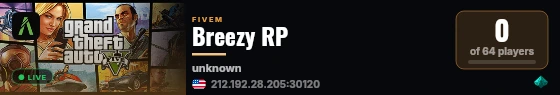 Breezy RP live status badge