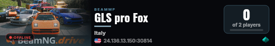 GLS pro Fox live status badge
