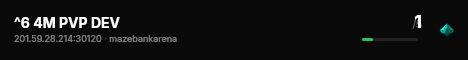 ^6 4M PVP DEV live status badge