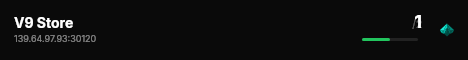 V9 Store live status badge