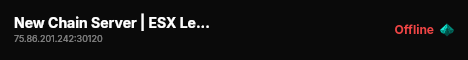 New Chain Server | ESX Legacy Server live status badge