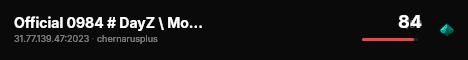 Official 0984 # DayZ \ More Loot # Mods live status badge