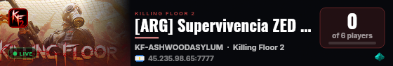 [ARG] Supervivencia ZED [Dificil/Casual] live status badge